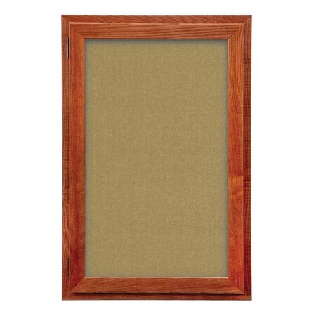 United Visual Products Outdoor Enclosed Combo Board, 42"x32", White Frame/Burgundy & Cinnabar UVCB4232ODW-BURGUN-CINNABA